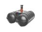 Preview: Roth Abwasser Sammelgrube Twinbloc 1500L inklusive Schacht DN200 und DIBT Zulassung
