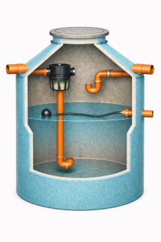 Betonzisterne Seep-Retention