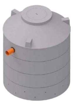 Beton Sickerschacht lieferbar in PLZ 0-19 / 98-99