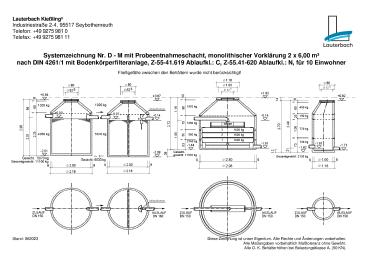 Preview: Stromlose Kleinkläranlage aus Beton 10 EW (Bodenkörperfilteranlage )