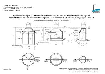 Preview: Stromlose Kleinkläranlage aus Beton 4 EW (Bodenkörperfilteranlage )