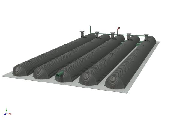 DRAINMAX System Löschwasserspeicher 80000 Liter