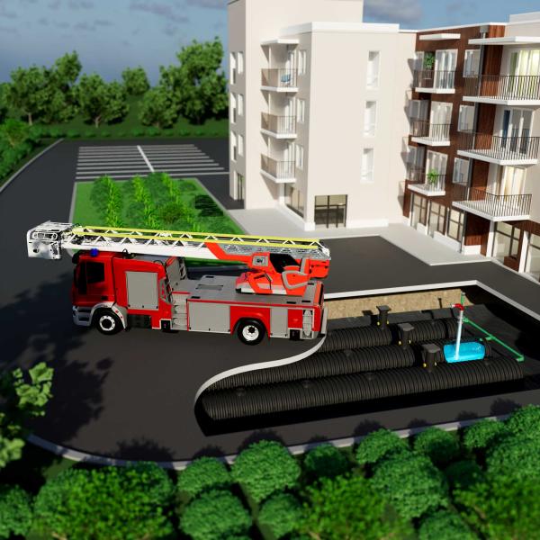 DRAINMAX System Löschwasserspeicher 60000 Liter