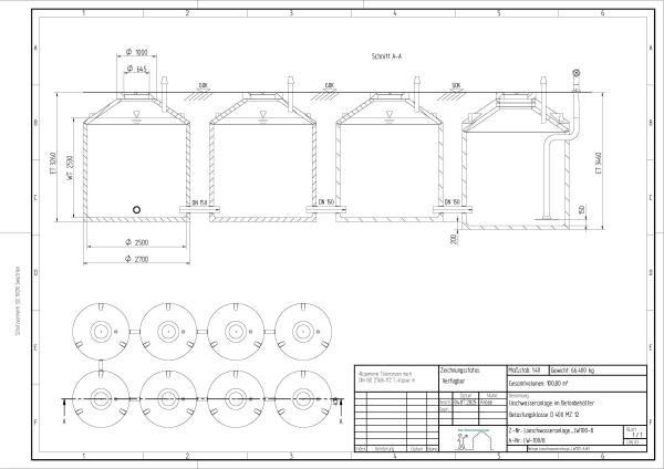 Löschwasseranlage 100000 Liter für PLZ 0-19 / 98-99