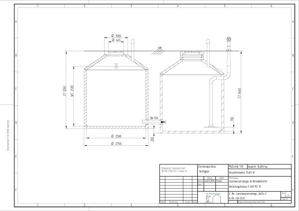 Löschwasseranlage 24000 Liter für PLZ 0-19 / 98-99