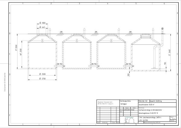 Löschwasseranlage 50000 Liter für PLZ 0-19 / 98-99