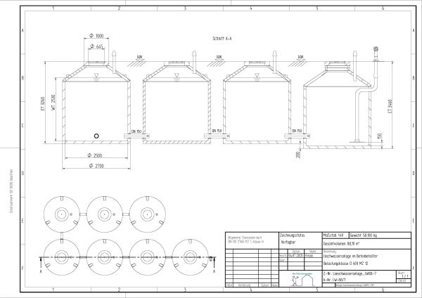Löschwasseranlage 88000 Liter für PLZ 0-19 / 98-99