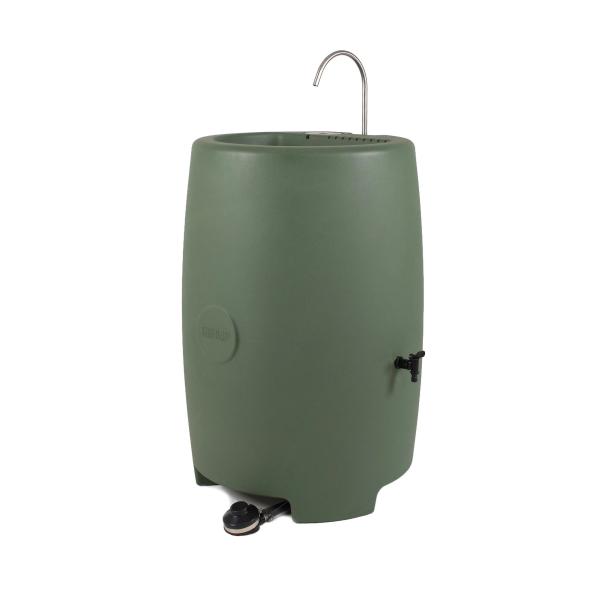Raintab die Regentonne mit Waschbecken und Fußpumpe