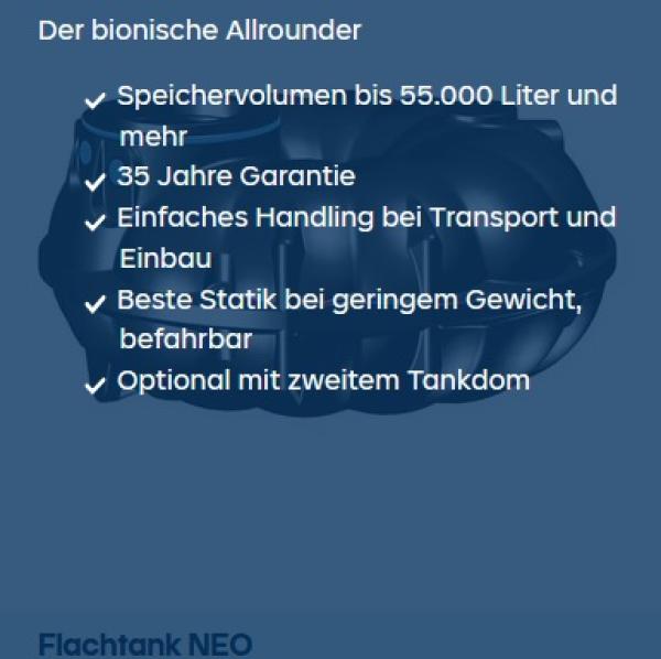 Neo Flachtanks 1.500 bis 15.000 Liter