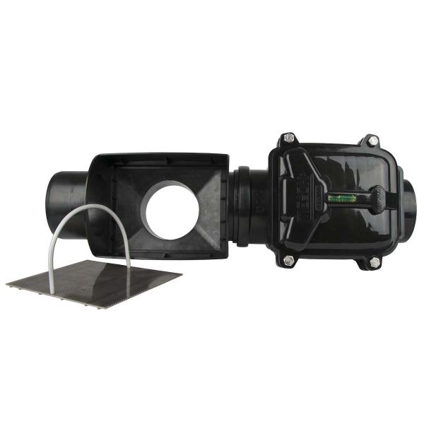 Alpha-Filter DN 100 mit Rückstauklappe (ohne Höhenversatz)